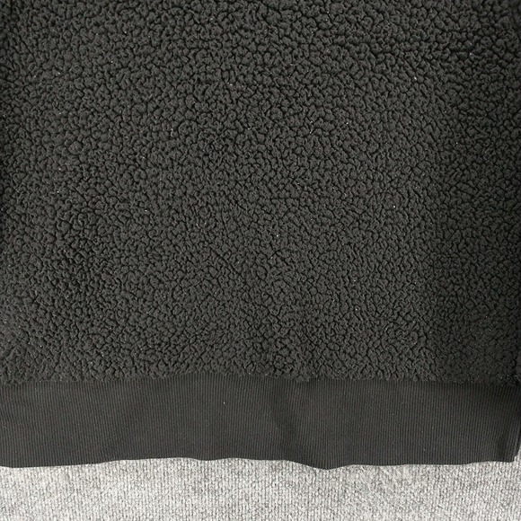 Victoria's Secret PINK Women's 1/2 Zip Fleece Pullover Black Large - Picture 8 of 13